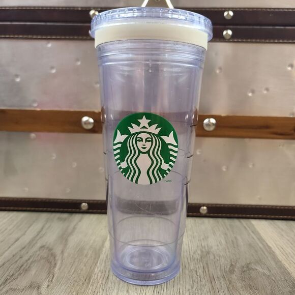 Starbucks Double Wall Insulated Clear Cold Cup 2011 24oz - Picture 1 of 7